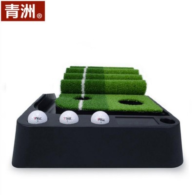 青洲 高尔夫练习器 亚马逊室内高尔夫草坪器golf塑胶迷你推杆训练图2