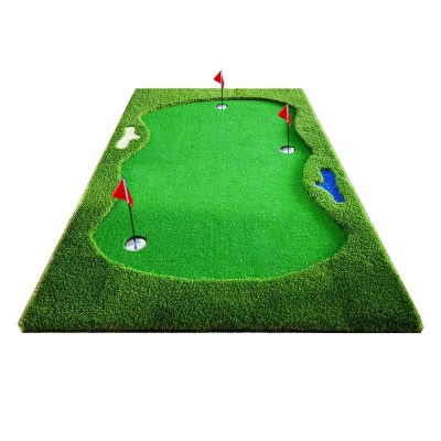 厂家直供室内高尔夫仿真果岭推杆练习器人造草垫golf移动便携果岭图5
