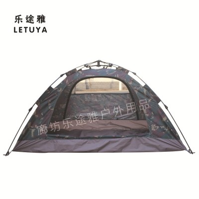 乐途雅自动双人猎人迷彩四季帐篷 双层双人速开迷彩帐篷 通风透气图2