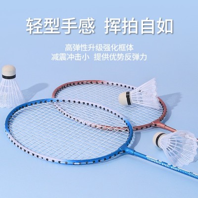 新款梦幻羽毛球拍双拍套餐合金超轻专业攻守兼备体育用品羽毛球拍图5