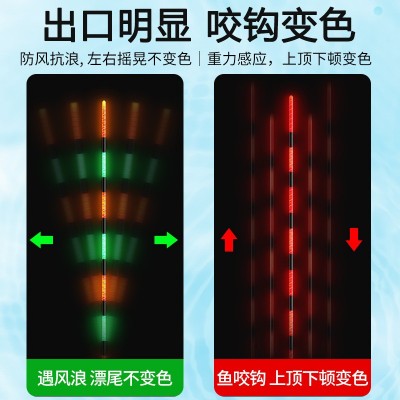 咬钩变色大物电子漂微感应夜钓浮漂鲤鱼漂超亮智能报警夜光漂渔具图4