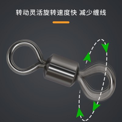八字环连接器8字环强拉力美式转环连接环钓鱼小配件垂钓鱼具用品图2