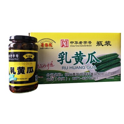 浙江特产 景阳观375g*12整箱批发 乳黄瓜 甜脆腌黄瓜下饭小菜包邮图4
