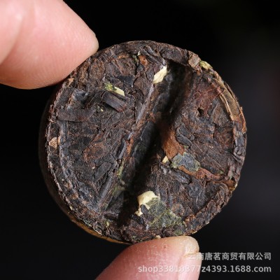 批发 云南普洱茶饼 迷你小沱茶 勐海 醇香熟茶 糯米香原味小金饼图4