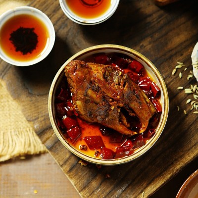 【厂家直供】自贡特产麻辣兔头80g/个 卤味肉类即食冷吃兔头图3
