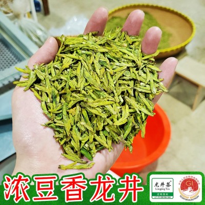 2023新茶上市明前浓豆香龙井茶叶浙江杭州厂家雨前口粮茶绿茶批发