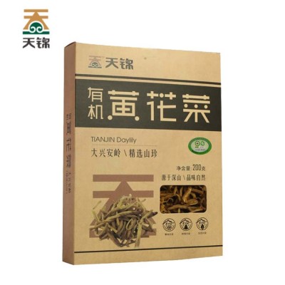 天锦有机黄花菜200g 东北特产有机干货厂家批发 黄花菜干金针菜图3