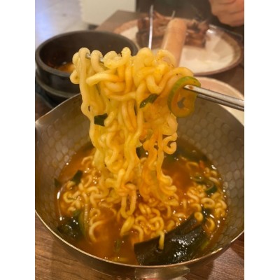 韩国进口安城汤面泡面农心拉面袋装方便面速食方便面125g*40袋整图2