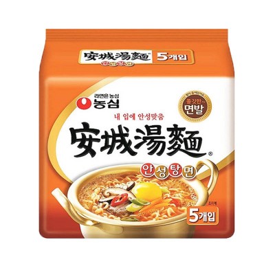 韩国进口安城汤面泡面农心拉面袋装方便面速食方便面125g*40袋整图4