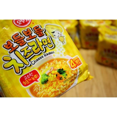 韩国进口泡面不倒翁芝士拉面袋装特浓奶酪芝士面速食方便面整箱图4