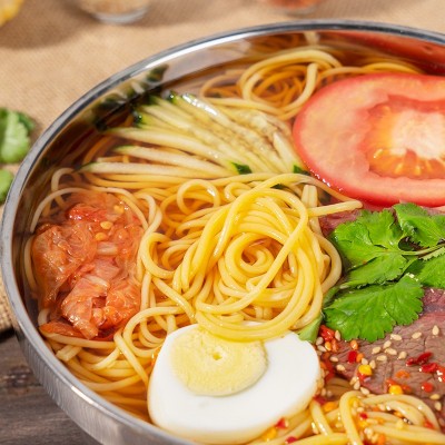 厂家OEM代加工玉米面朝族冷面325g/袋待煮面条东昂食品玉米冷面图4