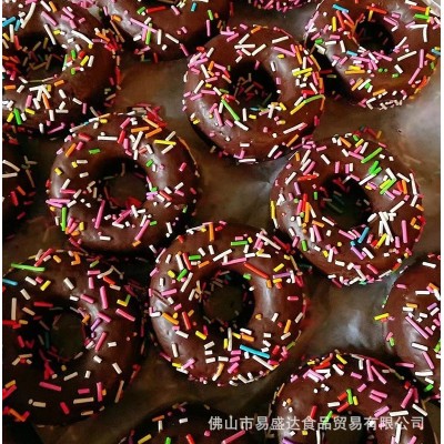 彩针蛋糕甜甜圈8斤整箱 草莓巧克力涂层甜甜圈蛋糕面包糕点批发图4