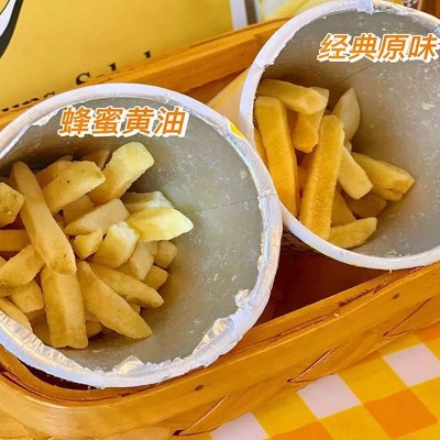 国潮网红零食 脆升升香脆薯条原味蜂蜜黄油50g杯装膨化休闲零食批图5