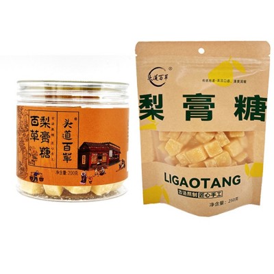 包邮头道百草梨膏糖250克手工熬制正宗秋梨糖薄荷糖袋装罐装代发图5