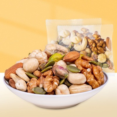 每日坚果小袋原味纯混合果仁5g独立小包装零食255g工厂一 件批发厂图2