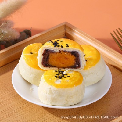 厂家直销海鸭蛋蛋黄酥糕点咸鸭蛋月饼中秋节礼品礼盒装一件图4