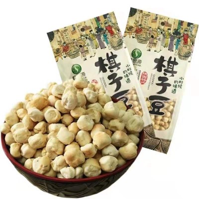 陕西特产批发忆思源食品200g棋子豆休闲小吃烤馍豆西安特产
