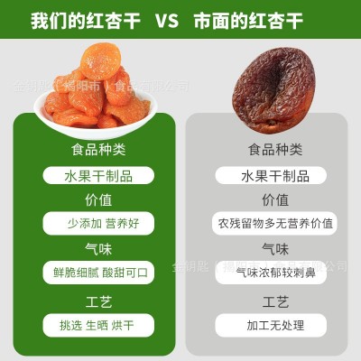 无核红杏干厂家散装批发酸甜红杏干果脯蜜饯休闲电商零食杏干杏脯图5