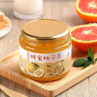 佰味葫芦蜂蜜柚子果饮柠檬茶百香果水果茶泡水冲饮果酱代发批发图2