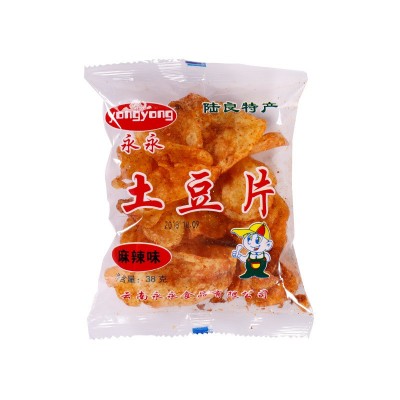 云贵特产土豆片麻辣薯片38g土豆丝40g批发零食休闲膨化小吃多口味图5