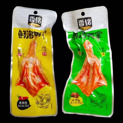 香铭泡鸭爪升级版30克福建特产龙岩泡爪香脆鸭掌客家土楼休闲零食图3