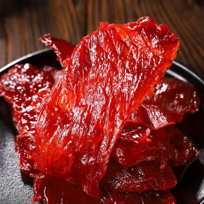 台湾风味薄烧原切猪肉脯袋装100g 手撕肉脯干片高蛋白 办公室零食图2