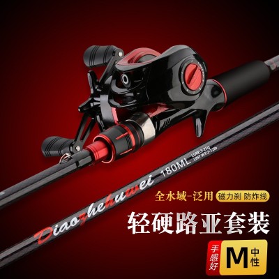 新款路亚竿碳素ML M调枪直柄马口竿全套路亚杆雷强竿跨境插接鱼竿图3