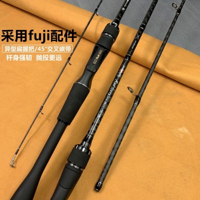 厂家批发碳素路亚竿富士轮座M调路亚杆直柄/枪柄远投杆翘嘴鲈鱼杆图2