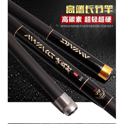 手竿短节竿超轻硬鱼竿炮杆打窝竿碳素鱼竿8/10/11/12/13米图3