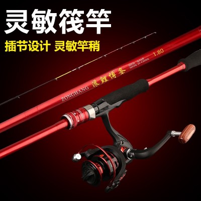 新款岸筏竿海筏竿远抛岸筏软尾插接竿碳素岸筏鱼竿1.8米2.1米阀杆图3
