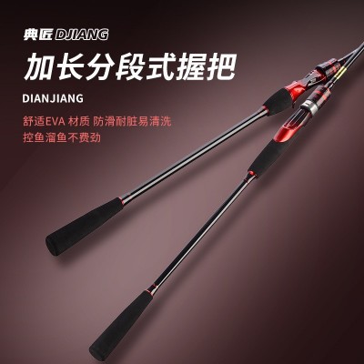 近海小船竿钛合金稍船钓竿鱿鱼竿海筏竿碳素枪直柄八爪鱼海钓鱼竿图4