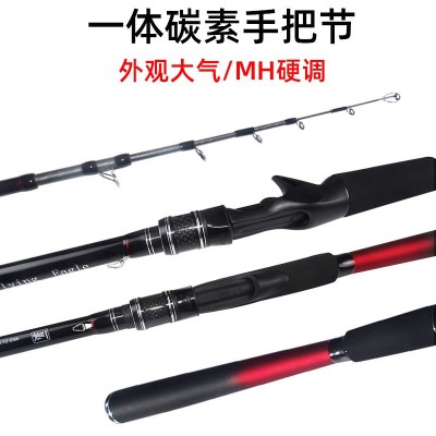 厂家伸缩枪柄路亚竿碳素超硬振出式路亚竿便携短节海竿钓鱼杆图3