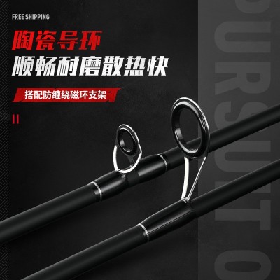 双稍路亚竿 碳素钓鱼竿M/MH调枪柄直柄远投竿海竿雷强竿图2