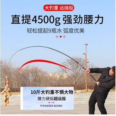 短节远投大钓重碳素海竿中长节远投竿2.74.5米抛竿钓鱼竿短节海竿图5