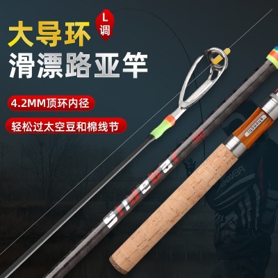 洁威 交叉碳素L调路滑竿大导环可过太空豆马口杆实心路亚竿钓鱼竿图4