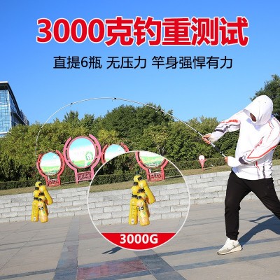 跨境货源 伸缩路亚竿M调2.1 2.4 2.7米便携式振出式短节路亚竿图3