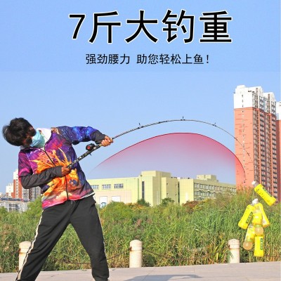 批发碳素雷强竿超硬调打黑鱼杆路亚竿枪柄直柄轻雷黑鱼竿锚杆图4