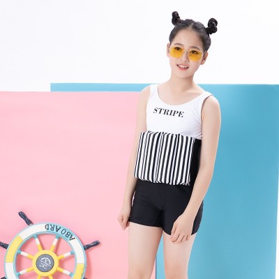 亲子泳衣 女士泳装浮力连体学游泳衣男士泳裤2022欧美外贸图3