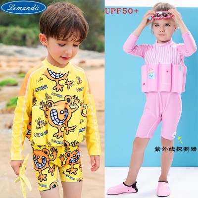 乐曼迪东莞夏季新款儿童浮力泳衣男童女童宝宝泳装一件代发游泳衣图5