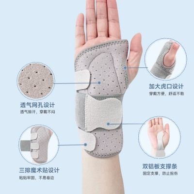支撑护手掌腕部扭伤手腕男女固定腕关节支具加压防护腕管保护套图2