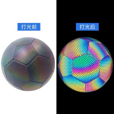 跨境爆款5号发光足球 世界杯纪念款耐磨成人标准炫彩发光足球批发图5