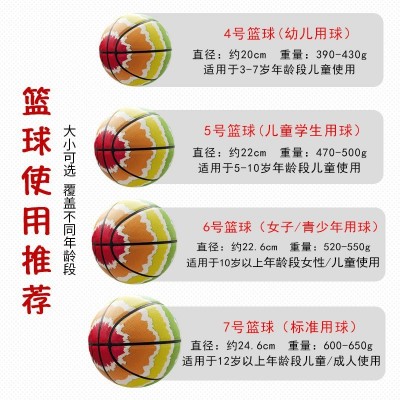 12片篮球GG7X训练比赛PU加厚软皮5号6号7号幼儿园青少年体育用球图2