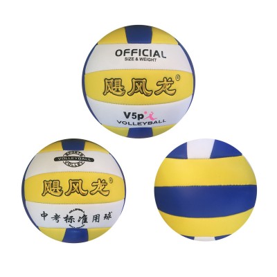 5号排球 青少年男女中考专用排球 可定制印logo PVC机缝软皮排球图2