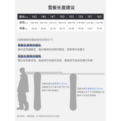 蓝科一件代发男女通用单板滑雪板 滑雪装备入门全能平花刻滑板图5