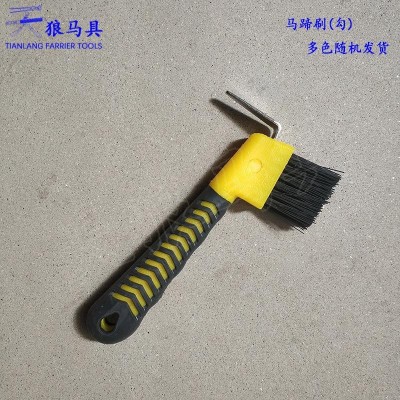 马蹄刷 马蹄勾 塑柄Brush包胶多款多种颜色 马房马匹清洁工具跨境图2