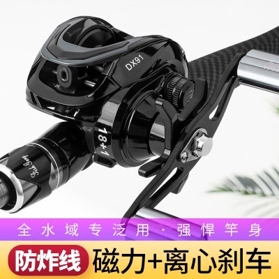 碳素路亚竿套装M调直柄纺车轮枪柄水滴轮远投路亚杆单竿路亚批发图2