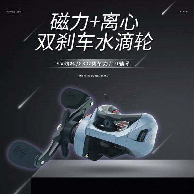 全金属线杯水滴轮防炸线远投鱼线轮双刹微物水滴轮打黑渔轮路亚轮图4