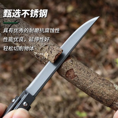 折叠刀 户外刀具 破窗求生刀创意便携水果刀女士防身迷你机械小刀图2