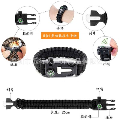 跨境露营户外装备求生工具套装多功能野外急救盒SOS应急用品图5