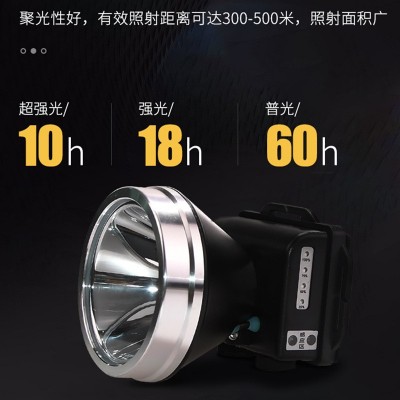 大功率超亮远射强光户外灯感应头灯 led钓鱼可头戴充电式夜钓头灯图3